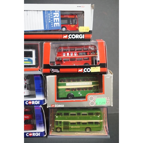 1099 - 10 Boxed / cased Corgi Original Omnibus diecast models to include OM46612, OM46609A, OM46611B, OM466... 