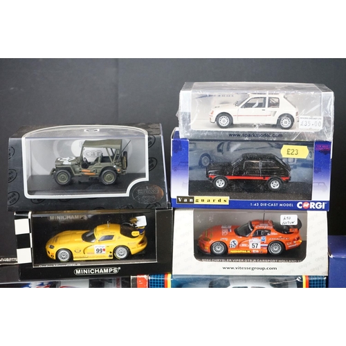 1100 - 30 Boxed / cased diecast models to include Paul's Model Art Minichamps, No Rev, Corgi, Matchbox, Bur... 