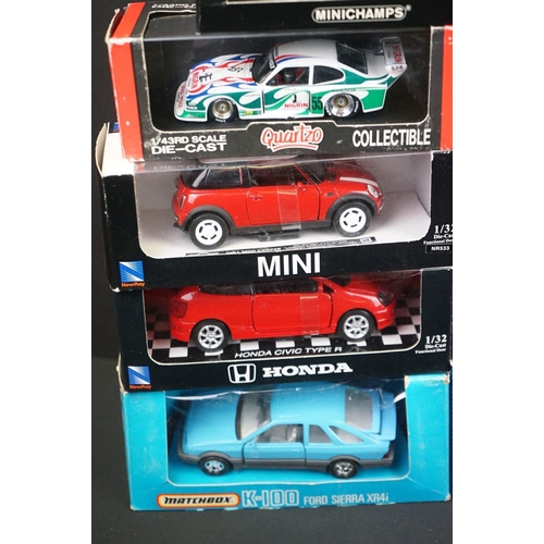 1100 - 30 Boxed / cased diecast models to include Paul's Model Art Minichamps, No Rev, Corgi, Matchbox, Bur... 