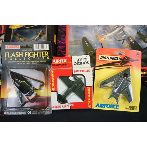 1101 - 36 Boxed diecast model planes to include model power, Dragon, Atlas, Matchbox, Corgi, Maisto, Motorm... 