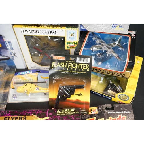 1101 - 36 Boxed diecast model planes to include model power, Dragon, Atlas, Matchbox, Corgi, Maisto, Motorm... 