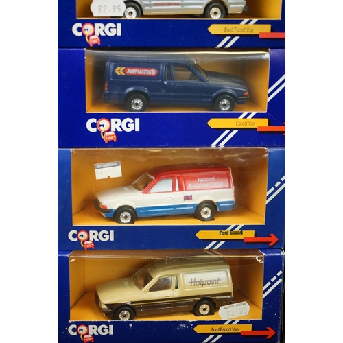 1103 - 42 Boxed Corgi diecast models featuring many commercial vans to include BBC, Radio Rentals, British ... 