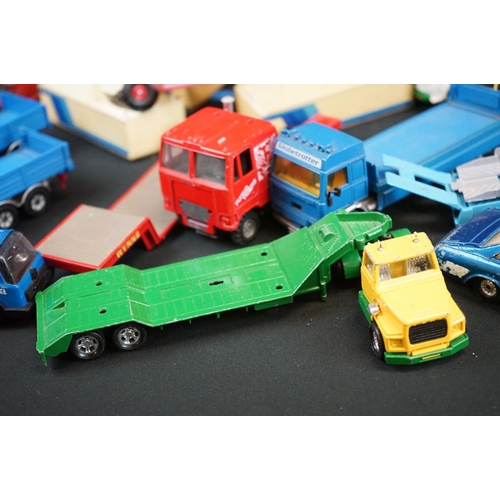 1107 - Quantity of diecast models featuring mainly commercial examples to include Siku, Corgi, Matchbox etc