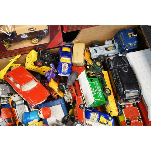 1108 - Quantity of play worn diecast models from the mid 20th C onwards to include Corgi, Matchbox, Dinky e... 