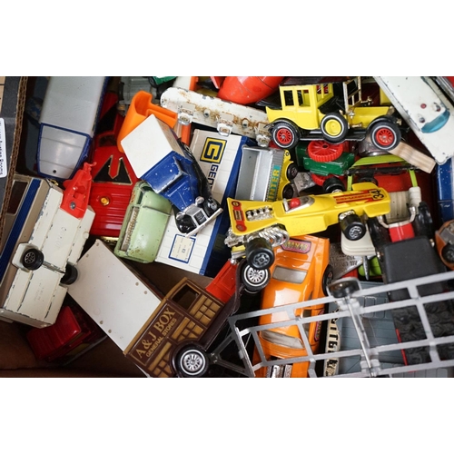 1108 - Quantity of play worn diecast models from the mid 20th C onwards to include Corgi, Matchbox, Dinky e... 