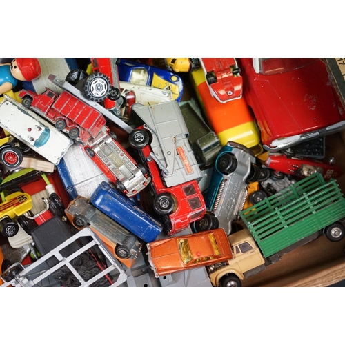 1108 - Quantity of play worn diecast models from the mid 20th C onwards to include Corgi, Matchbox, Dinky e... 