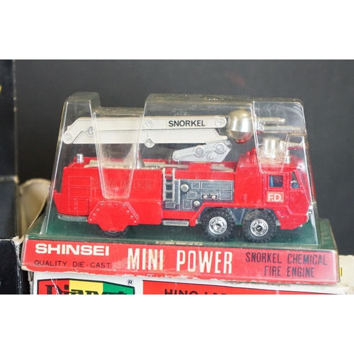 1109 - Six boxed diecast Fire Engine models to include 2 x Gama (Vision 2000 3536 & Super 2604), Conrad Air... 