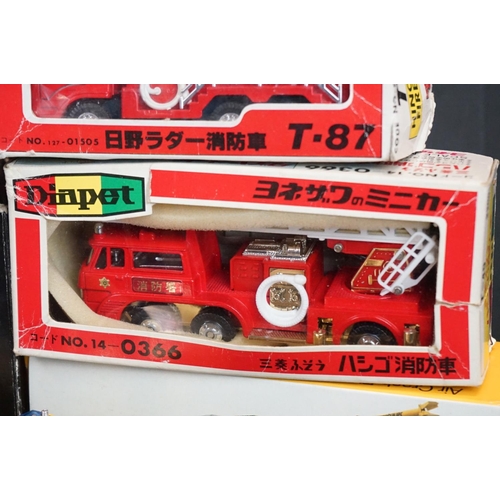 1109 - Six boxed diecast Fire Engine models to include 2 x Gama (Vision 2000 3536 & Super 2604), Conrad Air... 