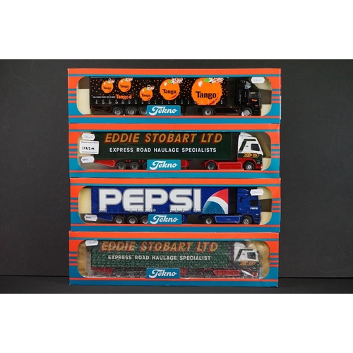 1123A - Four boxed Tekno The British Collection 1/50 diecast model trucks to include 67 Tango, 68 Pepsi, 69 ... 