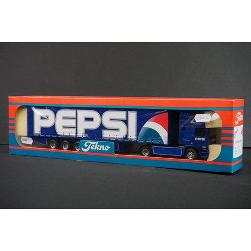 1123A - Four boxed Tekno The British Collection 1/50 diecast model trucks to include 67 Tango, 68 Pepsi, 69 ... 