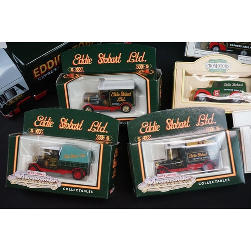 1126A - Around 31 boxed Eddie Stobart diecast models featuring Lledo & Corgi examples 59601 Ford Cargo Box V... 