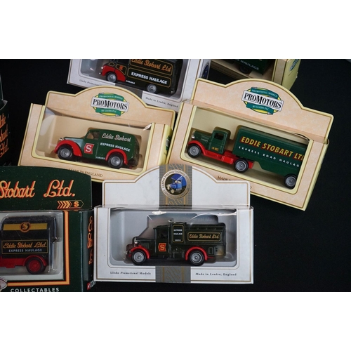 1126A - Around 31 boxed Eddie Stobart diecast models featuring Lledo & Corgi examples 59601 Ford Cargo Box V... 