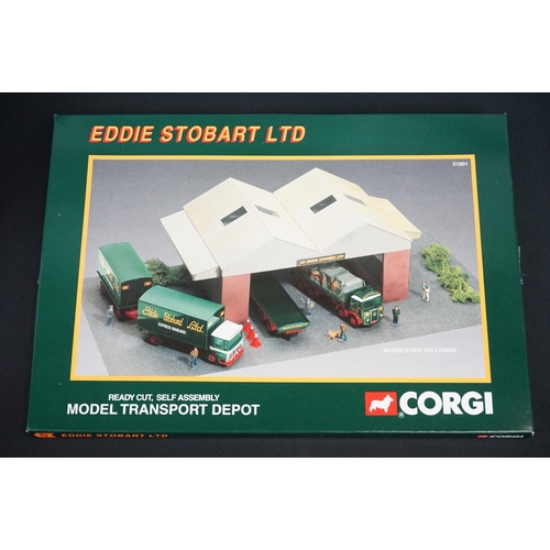 1127A - 14 boxed Corgi Eddie Stobart diecast models to include 25102 Leyland Beaver Platform Lorry, 07402 La... 