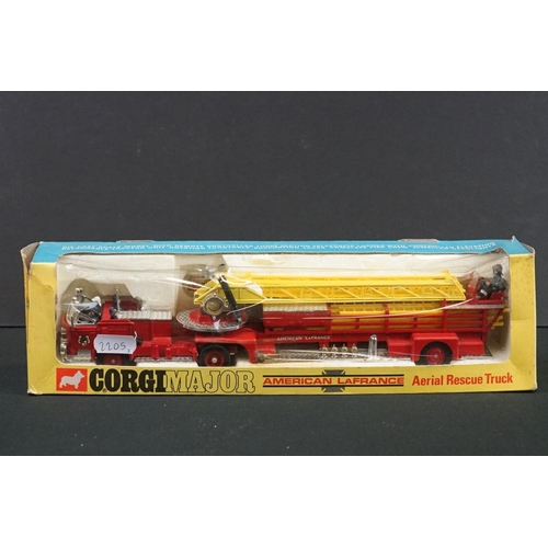 1186 - Three boxed Corgi diecast models to include Major 1143 Aerial Rescue Truck, Major 1137 Ford Tilt Cab... 