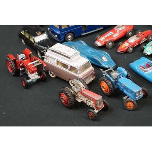 1187 - Around 32 mid 20th C play worn Corgi diecast models to include Ecurie Ecosse Racing Car Transporter ... 