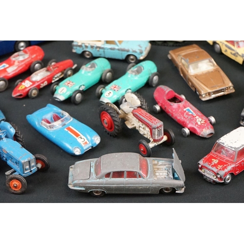 1187 - Around 32 mid 20th C play worn Corgi diecast models to include Ecurie Ecosse Racing Car Transporter ... 