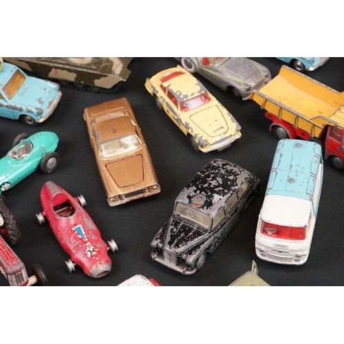 1187 - Around 32 mid 20th C play worn Corgi diecast models to include Ecurie Ecosse Racing Car Transporter ... 