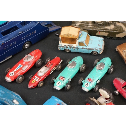 1187 - Around 32 mid 20th C play worn Corgi diecast models to include Ecurie Ecosse Racing Car Transporter ... 