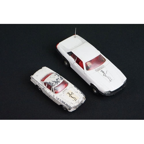 1189 - 12 TV related diecast / plastic models to include Corgi Batmobile, original Corgi The Saint Volvo, K... 