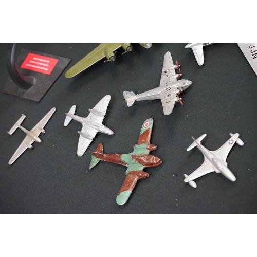 1191 - Quantity of play worn diecast model planes mainly from the mid 20th C to include Dinky, Lone Star, M... 