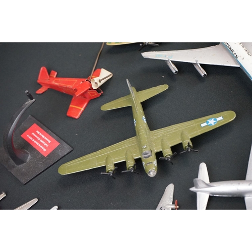 1191 - Quantity of play worn diecast model planes mainly from the mid 20th C to include Dinky, Lone Star, M... 