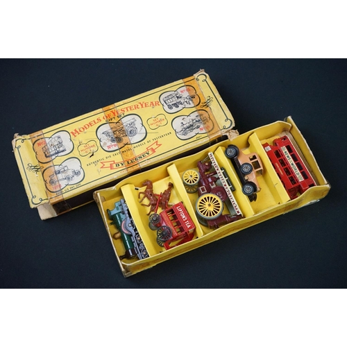 1192 - Seven boxed diecast models to include Set Number G-7 (poor box), 3 x Matchbox Models of Yesteryear (... 