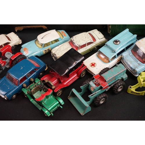 1199 - Around 45 mid 20th C onwards play worn diecast models, including Corgi, Dinky and Matchbox, featurin... 