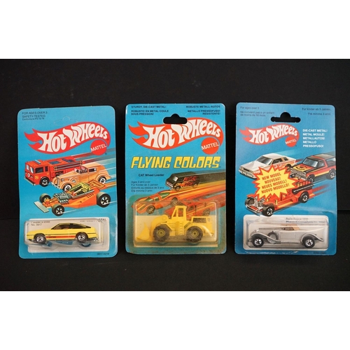 1200 - 12 Carded Mattel Hot Wheels diecast models, all unopened variants, some card bend and discolouring, ... 