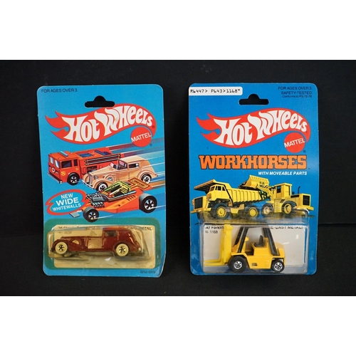 1200 - 12 Carded Mattel Hot Wheels diecast models, all unopened variants, some card bend and discolouring, ... 