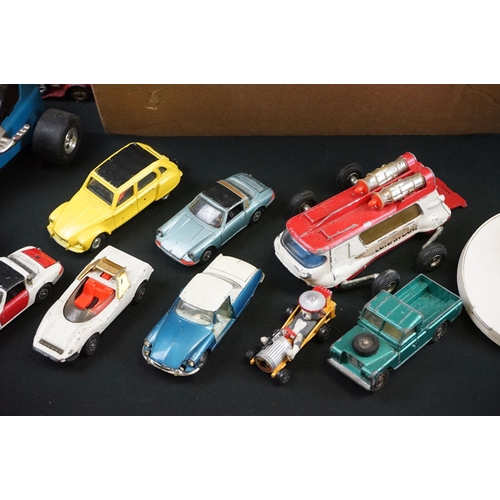 1204 - Quantity of play worn diecast models from the mid 20th C onwards to include Corgi, Dinky, Matchbox e... 