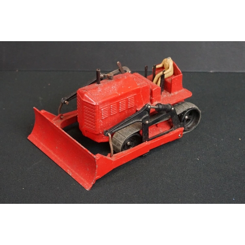 1205 - Around 22 mid 20th C Dinky diecast models to include Foden in maroon, Blaw Knox Bulldozer etc plus a... 