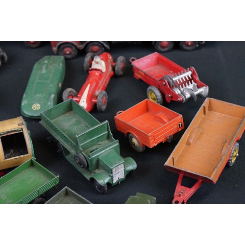 1205 - Around 22 mid 20th C Dinky diecast models to include Foden in maroon, Blaw Knox Bulldozer etc plus a... 