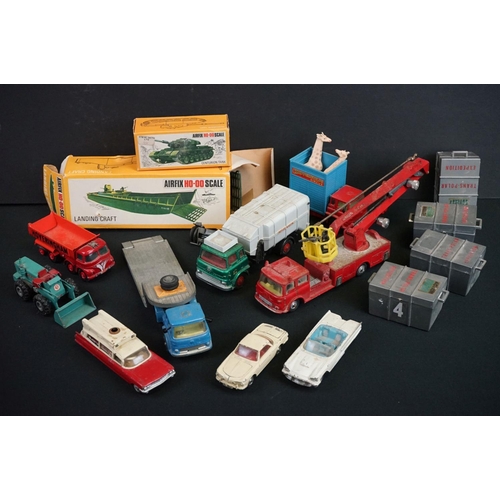 1206 - Small group of play worn diecast & plastic models to include Corgi, Dinky etc, together with boxed A... 