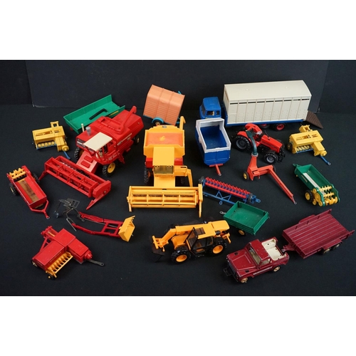 1209 - Collection of Britains farming related models include New Holland Combine Harvester, MF 760 Massey F... 