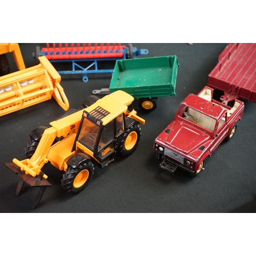 1209 - Collection of Britains farming related models include New Holland Combine Harvester, MF 760 Massey F... 