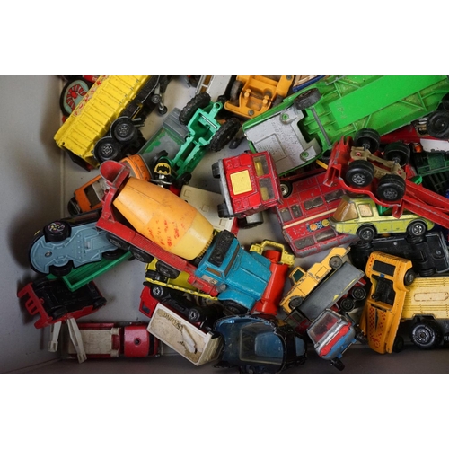 1210 - Quantity of play worn diecast models circa 1970s to include Corgi, Matchbox, etc