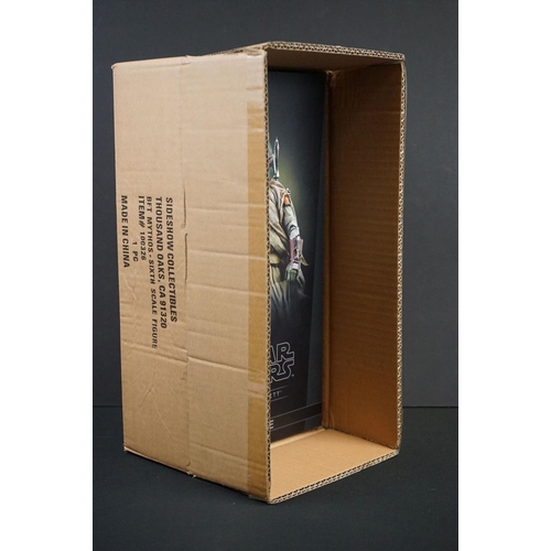 1365 - Star Wars - Boxed Sideshow Collectibles Star Wars Boba Fett Sixth Scale Figure in original shop box,... 