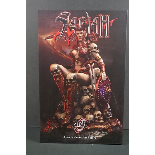 1366 - Boxed TBLeague Undying Queen 1/6th Action Figure of Sariah Goddess Of War in original shop box, figu... 