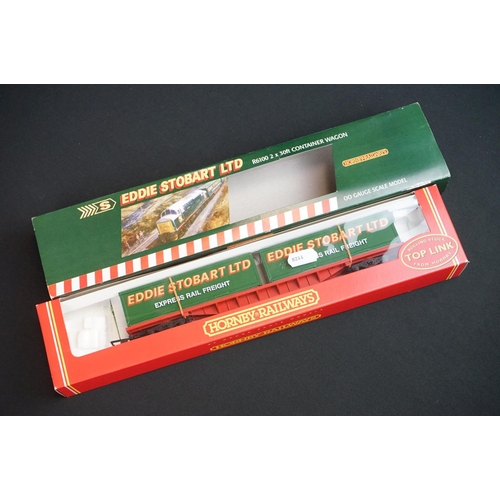 18A - Boxed Hornby OO gauge R.2128 Eddie Stobart Co-Co Diesel Electric Class 37 Locomotive plus boxed Horn... 