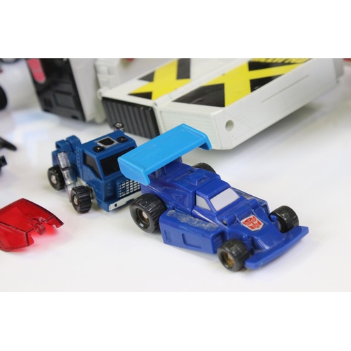 1505 - Transformers - Nine Original Hasbro Takara G1 Transformers to include Highbrow, Optimus Prime, Brawn... 