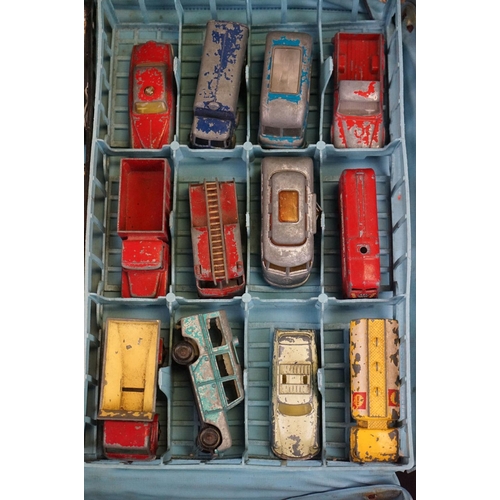 1196 - Matchbox Collectors Case 41, together with 48 Matchbox and Corgi play worn diecast models to include... 