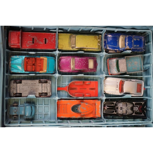 1196 - Matchbox Collectors Case 41, together with 48 Matchbox and Corgi play worn diecast models to include... 