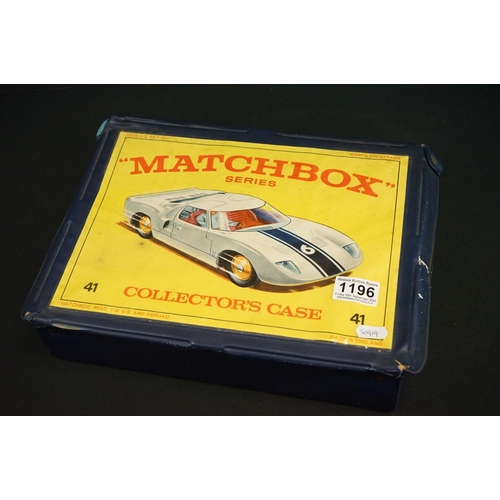 1196 - Matchbox Collectors Case 41, together with 48 Matchbox and Corgi play worn diecast models to include... 