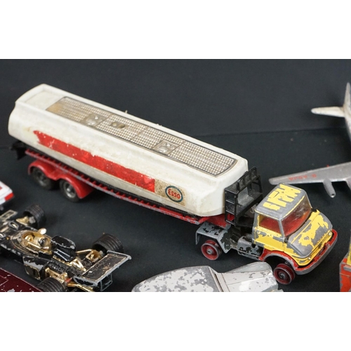 1197 - Quantity of play worn mid 20th C onwards diecast models featuring Corgi & Dinky