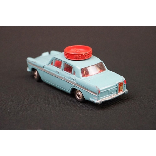 1214 - Boxed Corgi 236 Motor School Car Austin A60 De Luxe Saloon diecast model, with pale blue body, red i... 