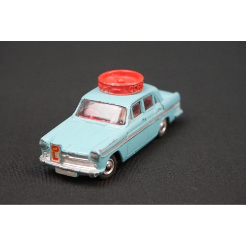 1214 - Boxed Corgi 236 Motor School Car Austin A60 De Luxe Saloon diecast model, with pale blue body, red i... 