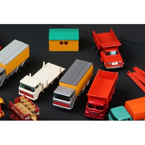 1223 - 15 Matchbox diecast models to include No 47 tipper, dumper truck, Hoveringham tipper, etc (some play... 