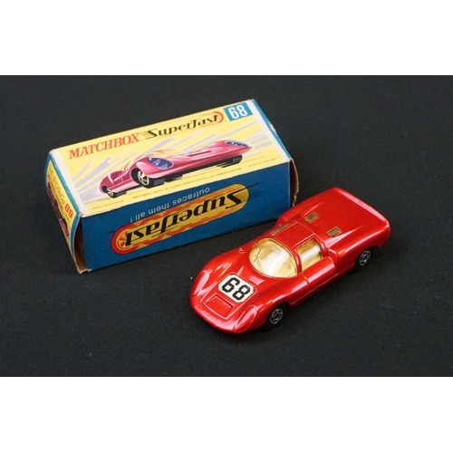 1224 - Eight Boxed Matchbox diecast models to include 6 x Superfast (33 Datsun 126X, 19 Road Dragster, 68 P... 