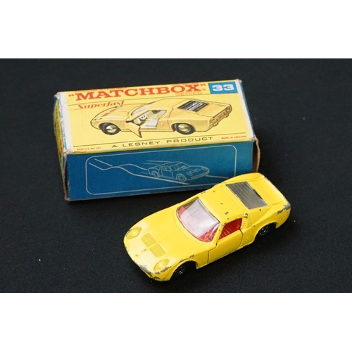 1224 - Eight Boxed Matchbox diecast models to include 6 x Superfast (33 Datsun 126X, 19 Road Dragster, 68 P... 