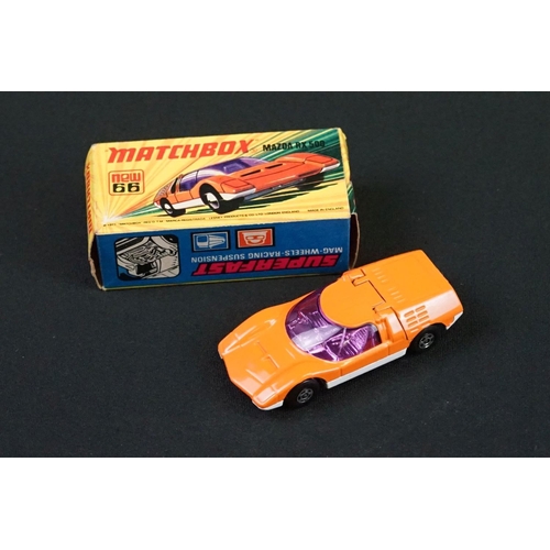 1224 - Eight Boxed Matchbox diecast models to include 6 x Superfast (33 Datsun 126X, 19 Road Dragster, 68 P... 